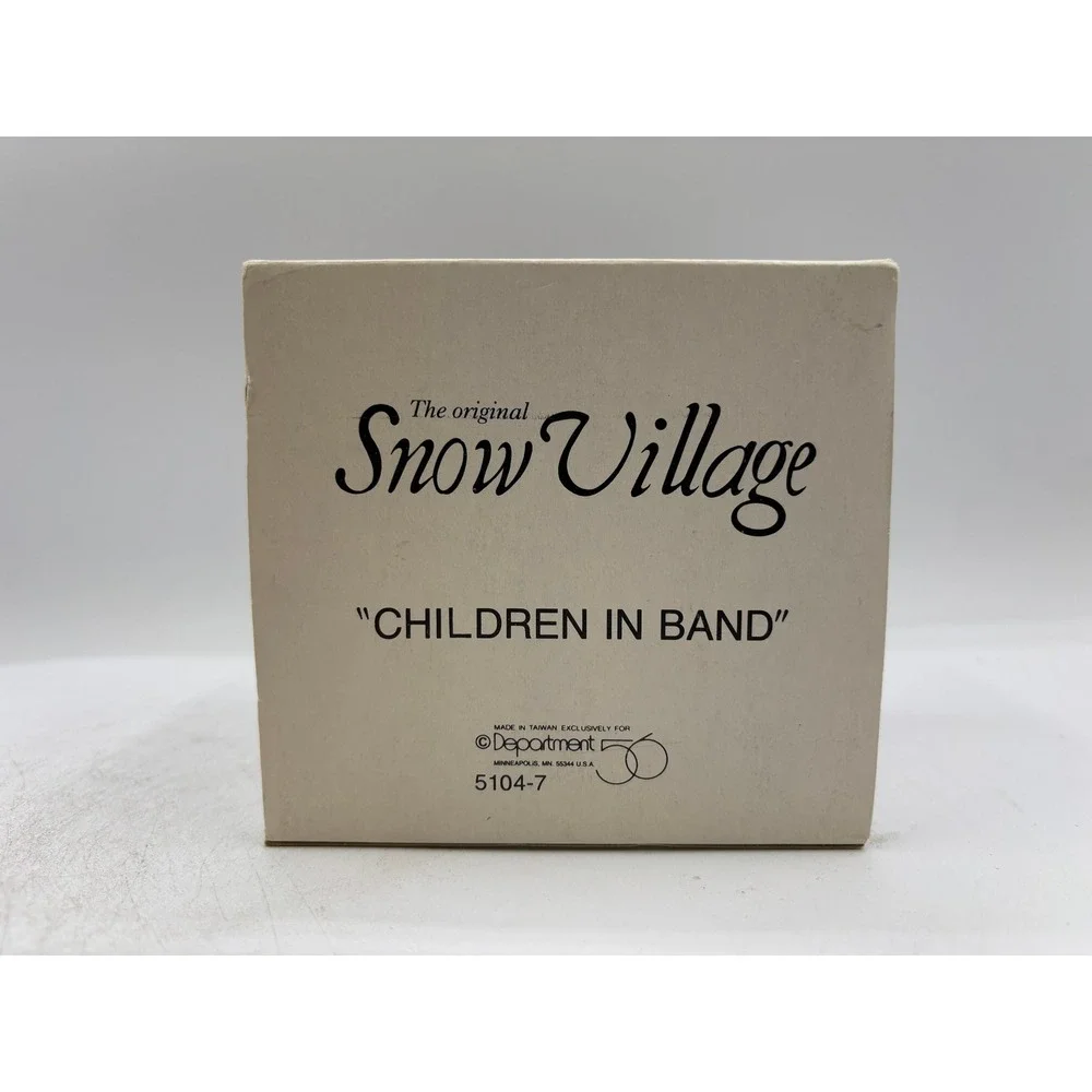 Department 56 1987 Vintage Original Snow Village Children in Band 5104-7 Retired